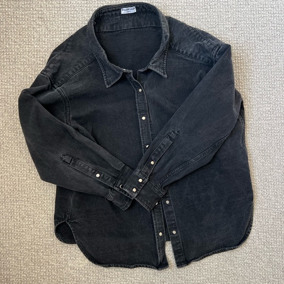 Balenciaga Drop Shoulder Denim Shirt Jacket - 46 - Picture 5 of 7